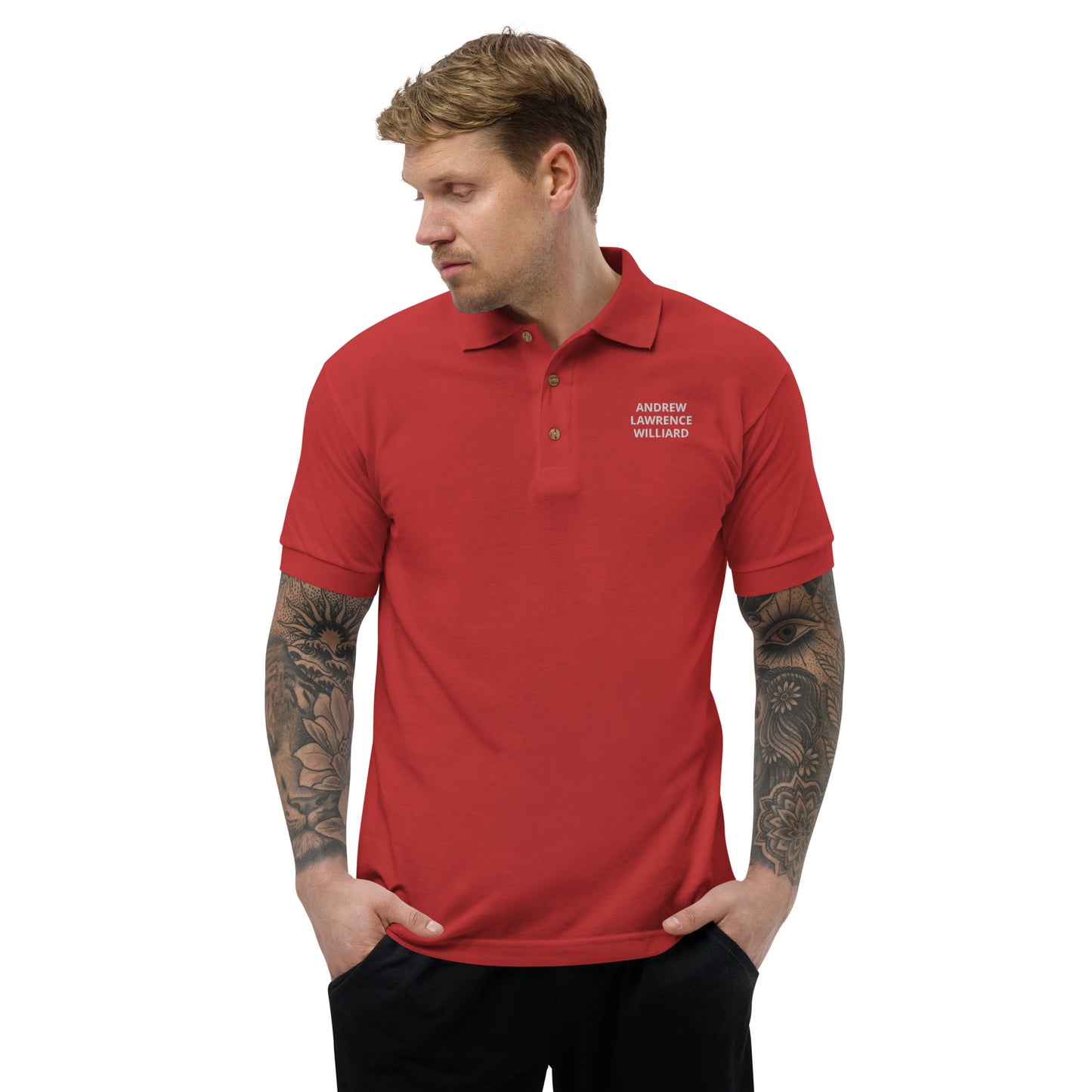 ALW Embroidered Polo Shirt